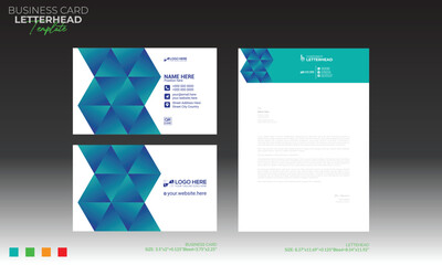 letterhead and business card design