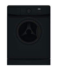 Laundry machine isolated. vector illustration