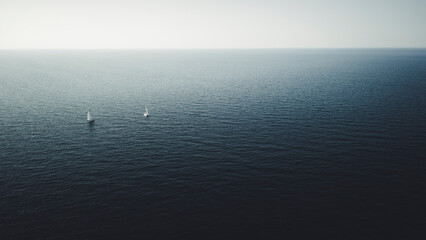 Obraz premium Boats on the sea stock image