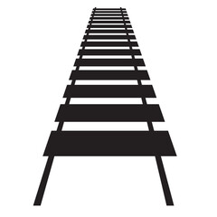 railway track icon- vector illustration