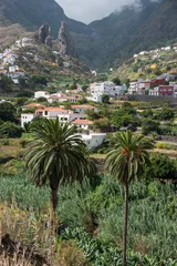 Foto op Canvas Paisaje rural en el pueblo de Hermigua en la isla de La Gomera, Canarias © s-aznar