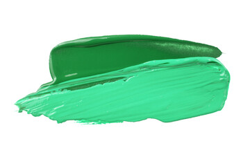 Colored brush stroke paiting over isolated background, canvas watercolor texture, pink lipstick smudge