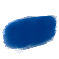 Dark Blue Guaj Watercolor Patch Stain Transparent Background