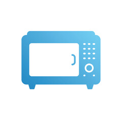 Fototapeta premium Microwave icon vector stock illustration