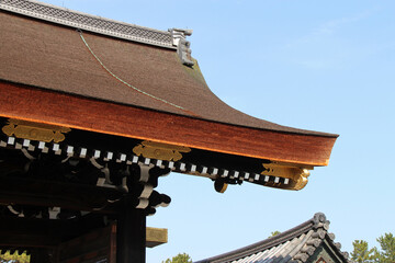 imperial palace (kyoto-gosho) in kyoto in japan  - obrazy, fototapety, plakaty