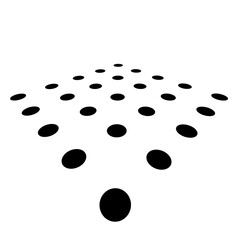 Dots Halftone set, Seamless black dots 