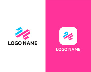 Abstract Letter W Modern Monogram Business App Icon logo design template