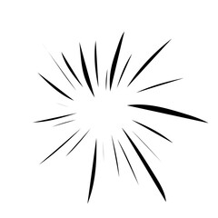 Obraz premium Comic Explosion Line