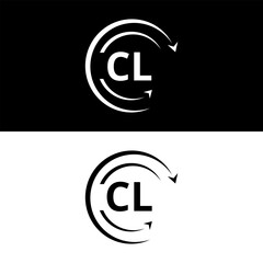 CL letter  logo minimal unique and simple logo design, CL creative modern monogram logo style