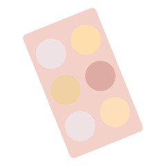 Isolated eye shadow colored fashion icon Vector