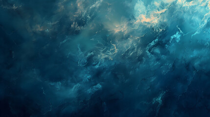 Naklejka na ściany i meble deep blue sky wallpaper, Abstract Depiction of Clouds in Blue and White, abstract background