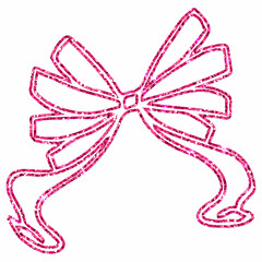 
Bow decoration drawing pink decoration and design.