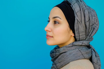 Islamic Woman Wearing Headscarf