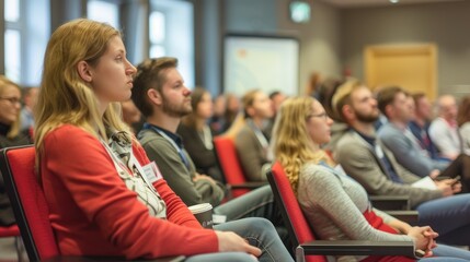 Conference-themed images often convey a sense of professionalism and knowledge-sharing, highlighting the exchange of ideas and expertise among participants