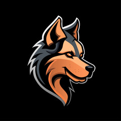 Minimalistic dog mascot logo (4)