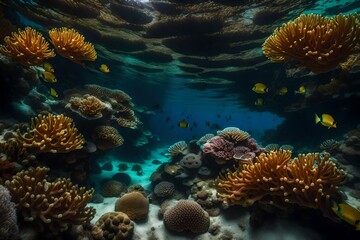 Obraz premium coral reef in the sea