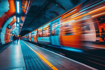 The subway. Decaying means of transportation in big cities.