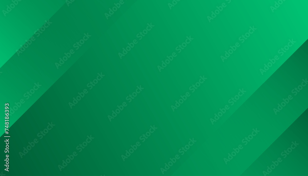Wall mural minimal geometric green background with dynamic shapes composition. vector illustration