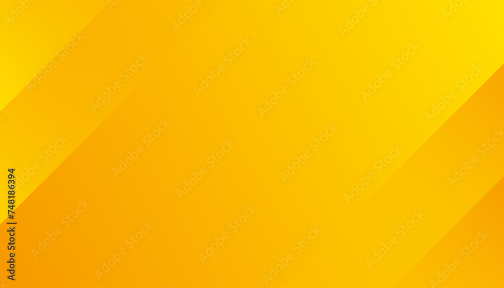 Wall mural minimal geometric yellow background with dynamic shapes composition. vector illustration
