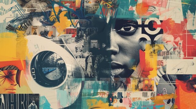 a collage of photos or graphics creating a moodboard my olimpic games in Paris 