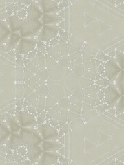Fototapeta premium Abstract fractal illustration for creative design. kaleidoscop pastel green drops design