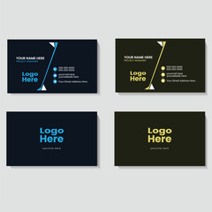 Fototapeta na wymiar Modern simple clean business card template design