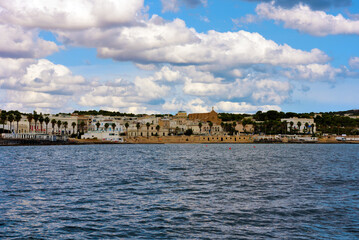 Obraz premium coastal panorama in Santa Maria di Leuca Italy 