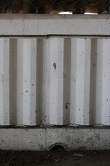 wall with concrete