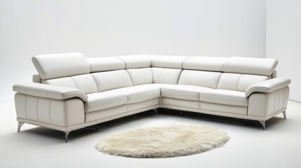 Elegant Corner Sofa in Decor