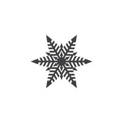 Single Snowflake icon design. Snowflake sign. Snowflake background