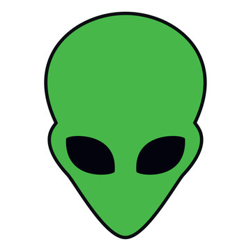 Isolated cute alien avatar Vector