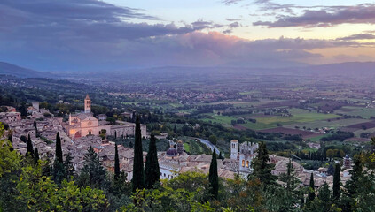 Fototapeta na wymiar View of Assisi 