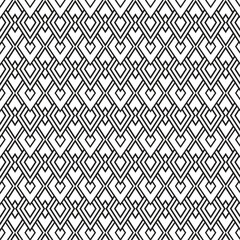 Abstract geometric wallpaper seamless pattern. Black and white background.