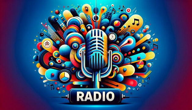Banner for for a radio station