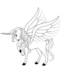 I will give unicon coloring page for kids