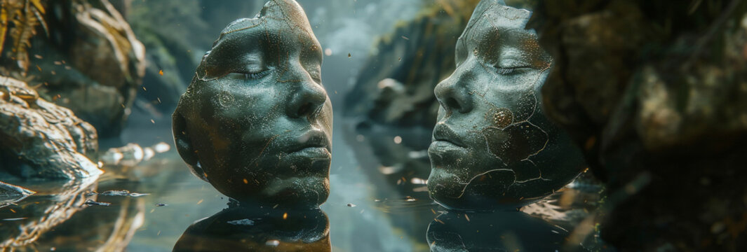 Uncanny valley where reflections dont match their sources creating a disconcerting mirror world