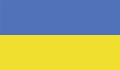 Ukrain Flag, National Flag of Ukrain Vector, Ukrain sign