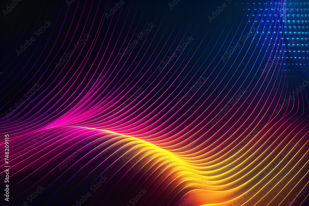 Wall mural abstract neon metaverse gradient background