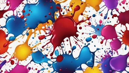 Obraz na płótnie Canvas paint on the wall colorful paint splashes background