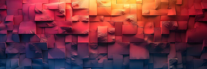 Pixel color block abstract background,
abstract background of cube blocks wall stacking design colorful squares wallpape
