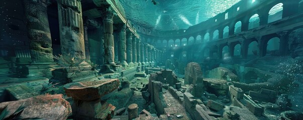 Black market deals unfolding in the shadows of a VR Colosseum, quests leading to deep sea discoveries