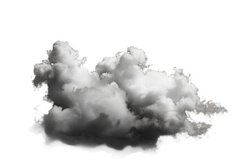 Fluffy White Cloud Formation, Isolated and Striking, Generative AI