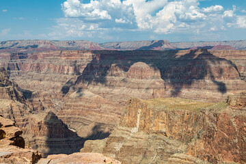 A view over the Grand Canyon in Arizona, on a sunny summer's day - 748215913