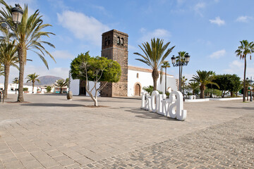 The church at La Oliva, Fuerteventura, Canary Islands