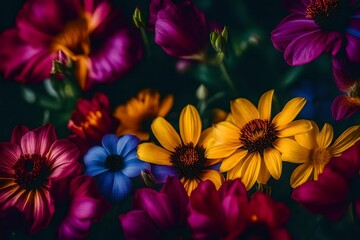 Fototapeta premium beautiful walpaper realistic flowers