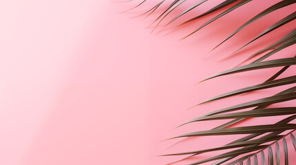 Abstract Background With Palm Leaves