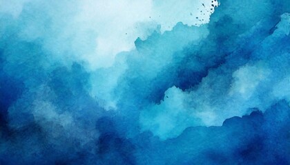 Fototapeta na wymiar Abstract blue watercolor gradient paint grunge texture background. 