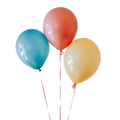 balloons isolated on white