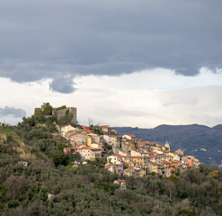 Fototapeta na wymiar Trebbiano a very beautiful medieval village near La Spezia