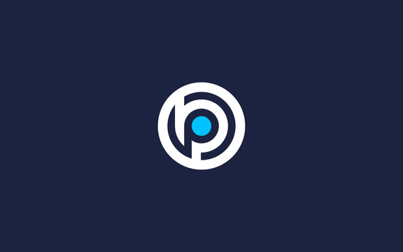 letter pb with circle logo icon design vector design template inspiration